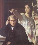 Jean Auguste Dominique Ingres, The Composer Cherubini with the Muse of Lyric Poetry (mk05)